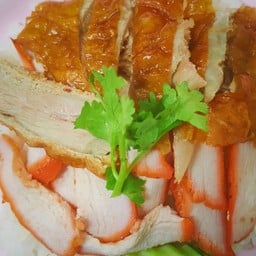 ข้าวหน้าเป็ดย่าง+หมูแดง