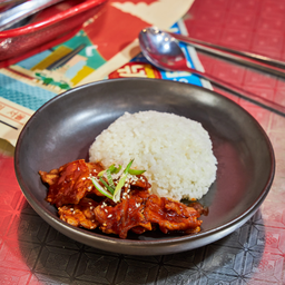 ข้าวหน้าหมูสไปซี่บุลโกกิ 매콤불고기 밥