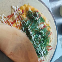 เครปไข่ แฮม สาหร่าย