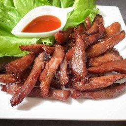 หมูแดดเดียวทอด