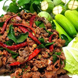 ลาบเป็ด  เนื้อล้วนไม่เครื่องใน