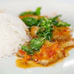 ปลาราดพริกราดข้าว