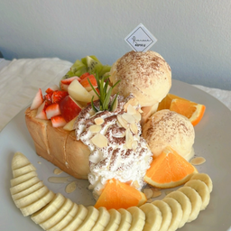 Honey fruit toast