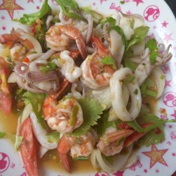 Spicy Shrimp And Squid Salad