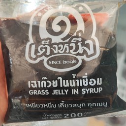 เฉาก๊วยในน้ำเชื่อมแบบถุง