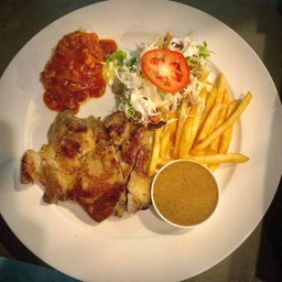 สเต็กหมูสันคอ