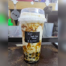 นมสดบราวน์ชูก้าไข่มุกลาวาพ่นไฟไซส์ M