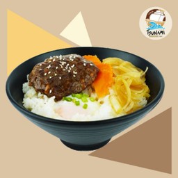 ข้าวหน้าหมูแฮมเบิร์ก เทอริยากิ