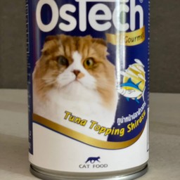 อาหารแมวกระป๋องออสเทค ทูน่าหน้าปลาข้าวสาร (400g) สำหรับแมวอายุ 3เดือนขึ้นไป