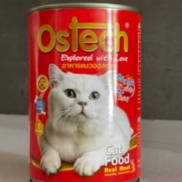 อาหารแมวกระป๋องออสเทค รสทูน่าหน้ากุ้ง (400g)