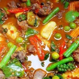 แกงป่าไก่บ้าน(เป็นกับข้าว)