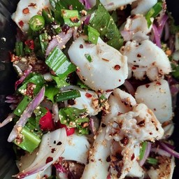 ลาบปลาหมึก