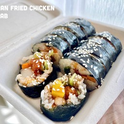 คิมบับ ไก่ทอดเกาหลี (Korean Fried Chicken Kimbab)