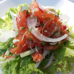 No.77 ปลาแซลมอนยำ