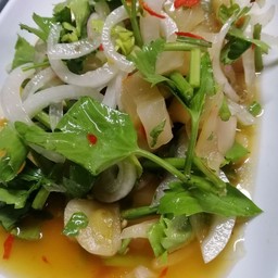 ยําผักกาดดอง