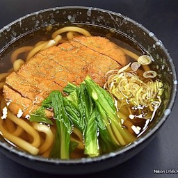 No.128 อุด้งน้ำ+หมูชุบเกล็ดขนมปังทอด