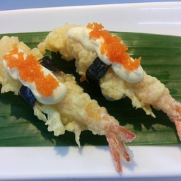 No.28  ข้าวปั้นหน้ากุ้งเทมปุระ