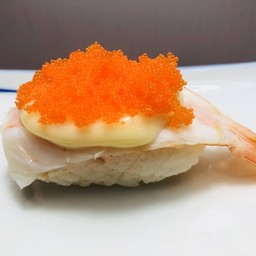 No.231 ข้าวปั้นกุ้งโรยไข่กุ้ง