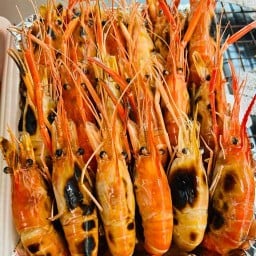 กุ้งเผา ปลาเผา หนูอลิน