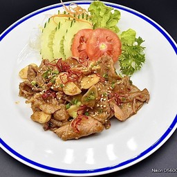 No.165 หมูผัดซอสมิโซ