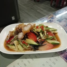 ตำแตงปูปลาร้า กุ้งสด