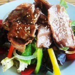 No.160 สลัดหมูผัดซีอิ๊ว