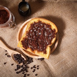 ปังปิ้งเนยสด + ไมโล + นมข้นหวาน