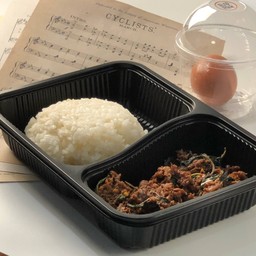 ข้าวกะเพราเนื้อวากิว-ไข่ออนเซ็น