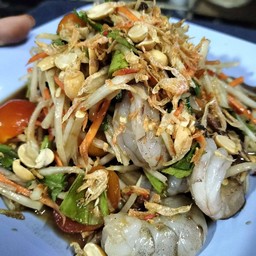 ตำกุ้งสด
