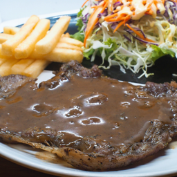 สเต็กเนื้อริบอายโคขุน