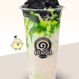 เฉาก๊วยนมสด-เมล่อน แก้ว 22 ออนซ์