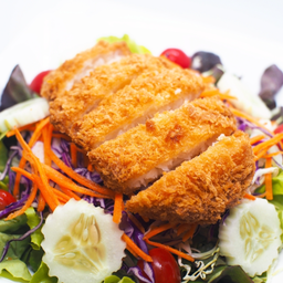 สลัดหมูทอด