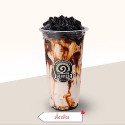 เฉาก๊วยนมสดคาราเมลดั้งเดิม แก้ว 22 ออนซ์