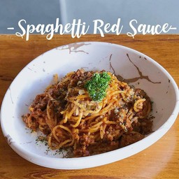 สปาเกตตี ซอสแดง หมูสับ