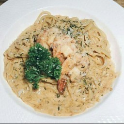 สปาเกตตี ครีมกุ้ง