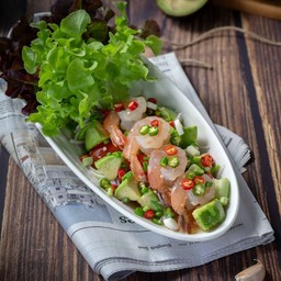 ยำอะโวคาโด กุ้ง