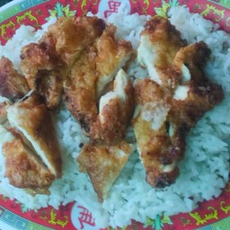 ข้าวหน้าไก่ทอด