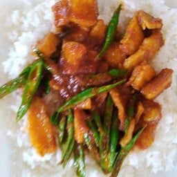 ข้าวพริกแกงหมูกรอบ