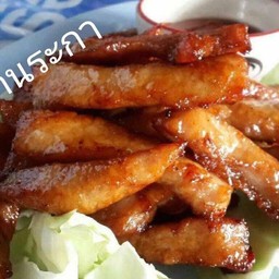 ข้าวหมูแดดเดียว