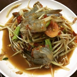 ตำกุ้งสด