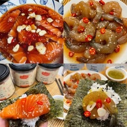 เซ็ตคู่ ( เซ็ตแซลมอนดอง + เซ็ตกุ้งดอง )