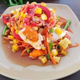 ตำข้าวโพดไข่เค็ม