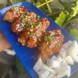 ไก่ทอดซอสเกาหลี โกโก้เบอร์เกอร์