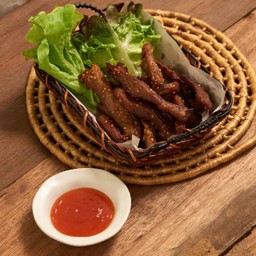 หมูแดดเดียวทอด