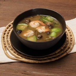 แกงเห็ดเผาะกุ้ง