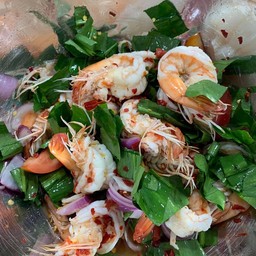 ยำกุ้งสุก