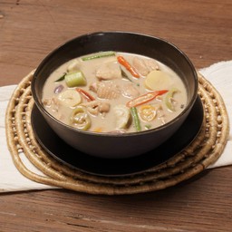 ปลาร้าต้มกะทิไก่บ้าน