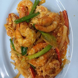 กุ้งผัดไข่เค็ม