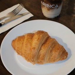 Plain Croissant with coffee