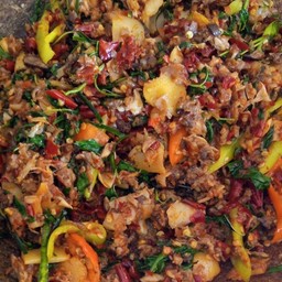 ผัดเผ็ดหนูนาราดข้าว